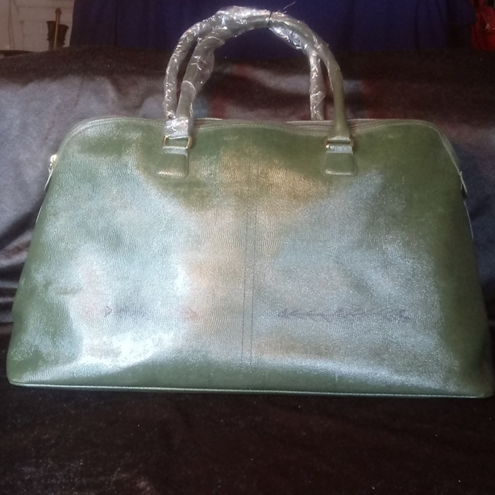 Alligator Green. Carry On Bag